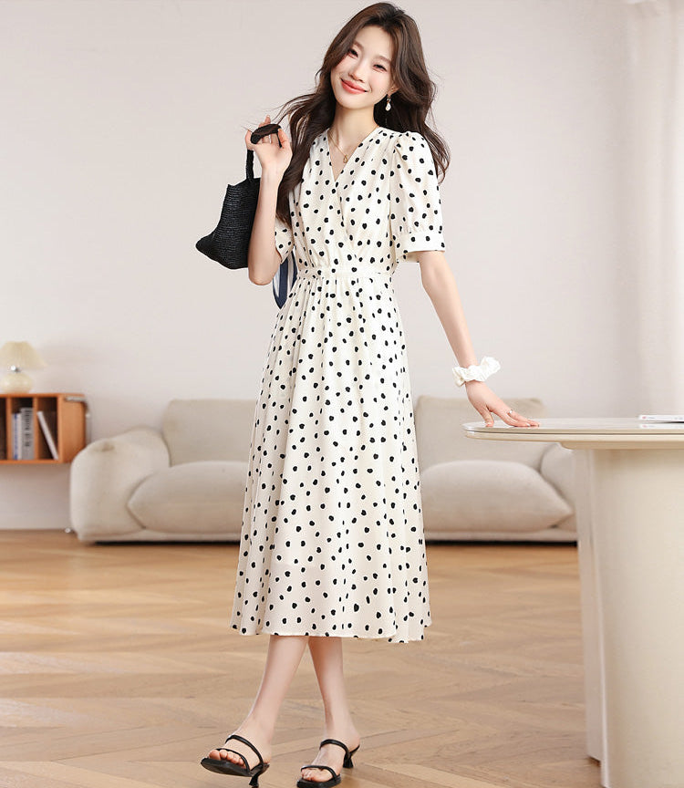 The Juliette Polka Dot Midi Dress