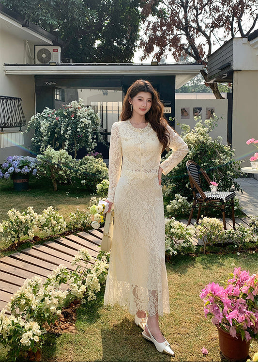 Genevieve Guipure Lace Jacket Dress