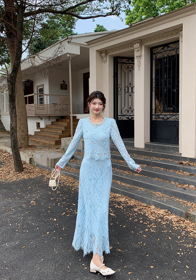 Genevieve Guipure Lace Jacket Dress