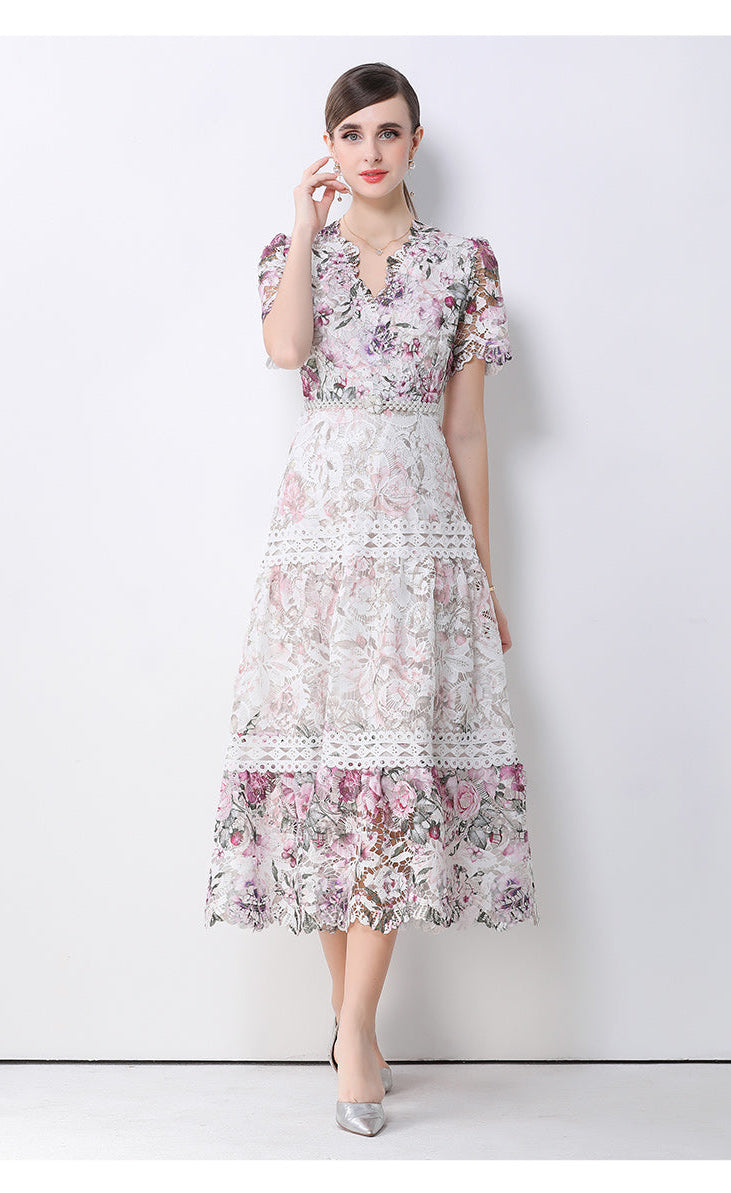 Secret Garden Scalloped Lace Gown