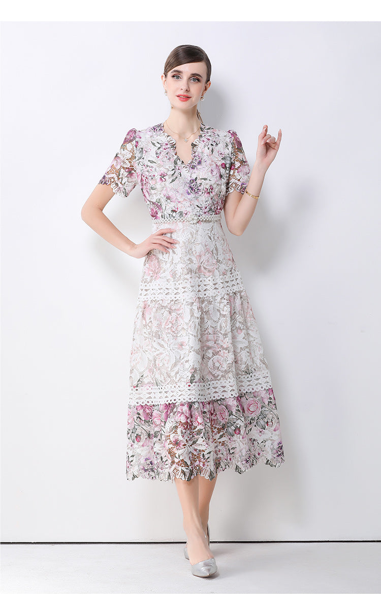 Secret Garden Scalloped Lace Gown