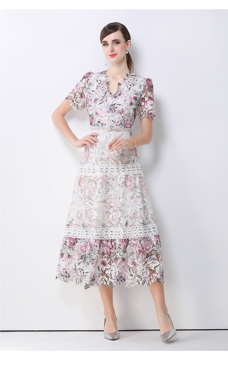 Secret Garden Scalloped Lace Gown