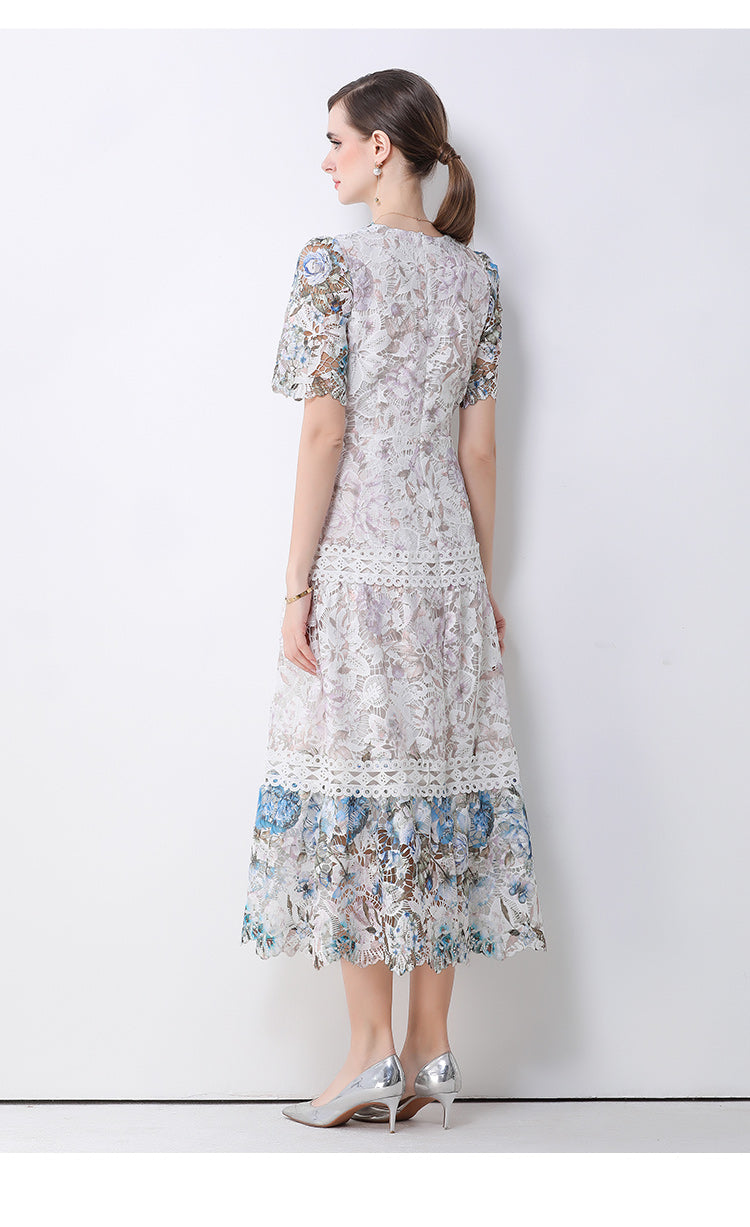 Secret Garden Scalloped Lace Gown