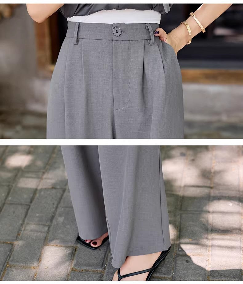 Serene Belted Vest & Wide-Leg Trouser Set