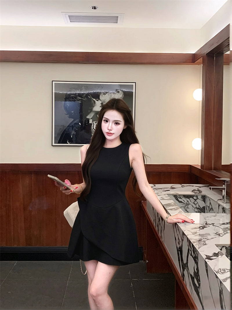 Quiet Luxury Layered Mini Dress