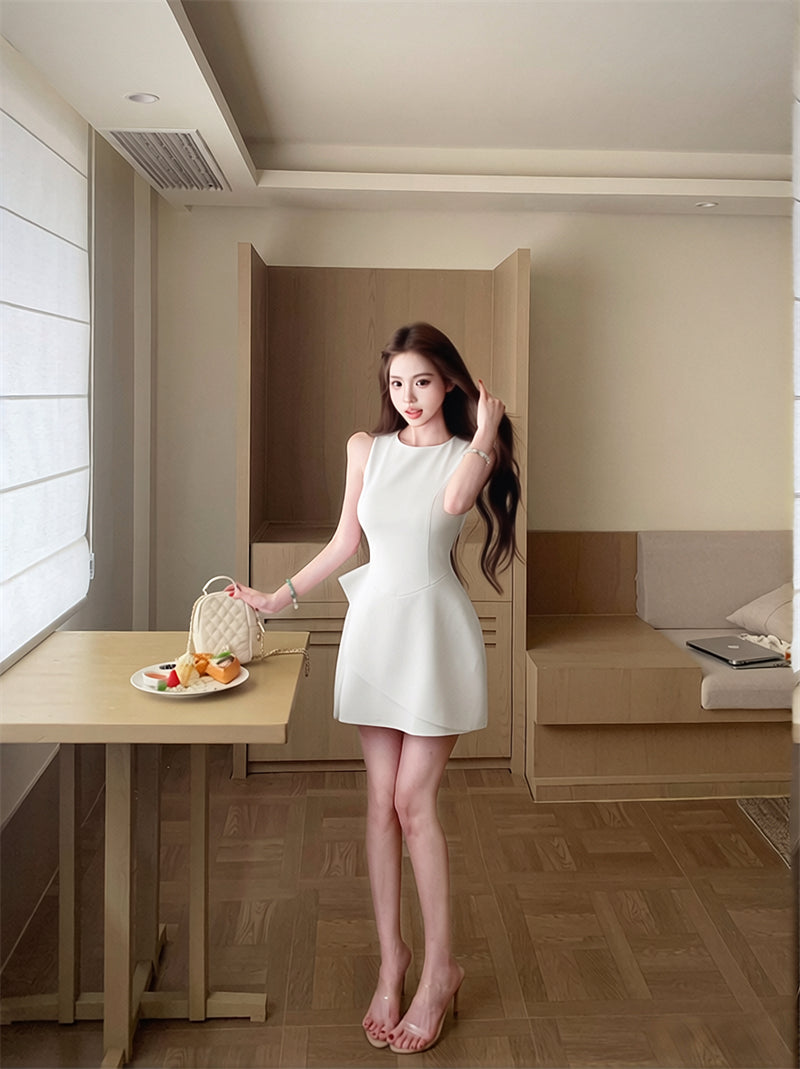 Quiet Luxury Layered Mini Dress