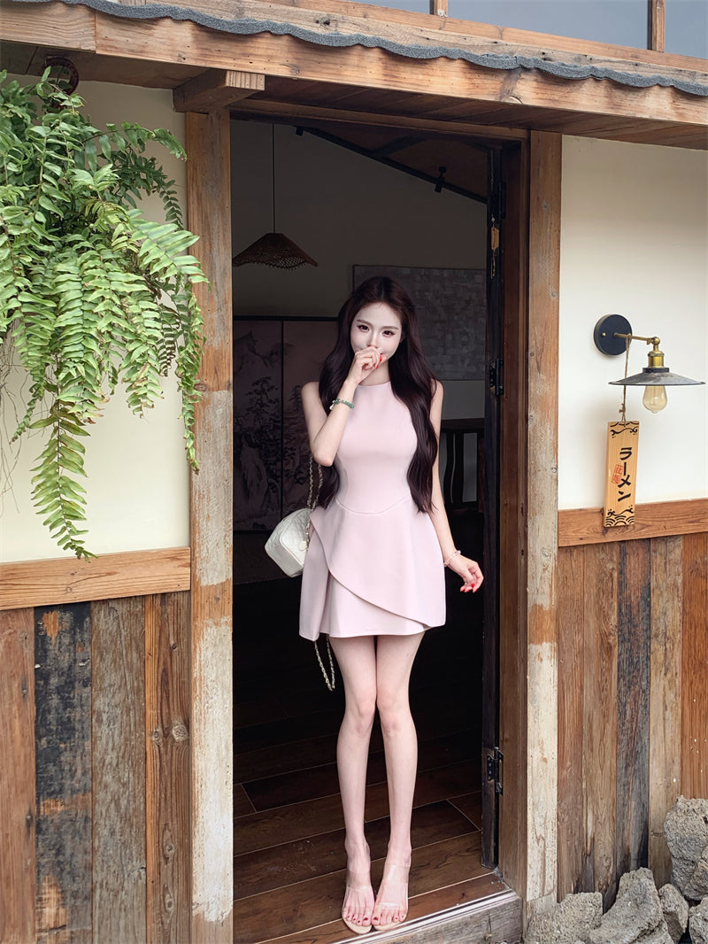 Quiet Luxury Layered Mini Dress