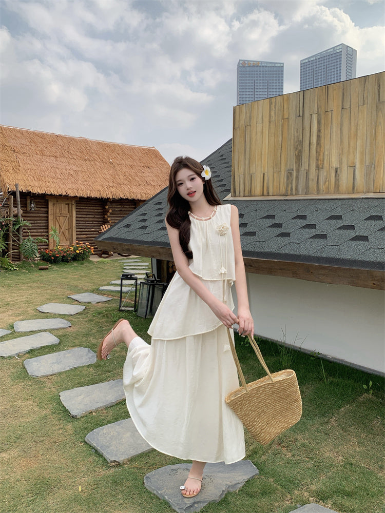 Aurelia Tiered Goddess Maxi Dress