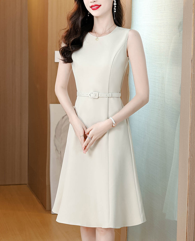 Grace Sleeveless Princess-Seam Dress
