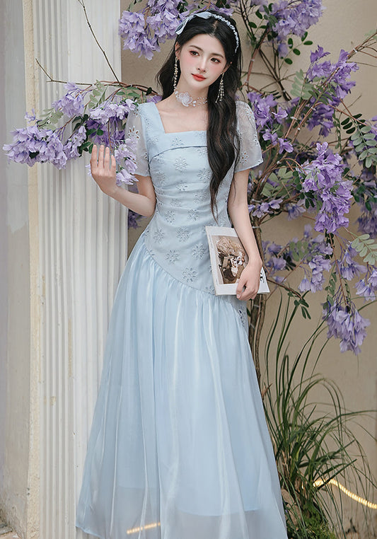 Powder Blue Cottagecore Dream Gown