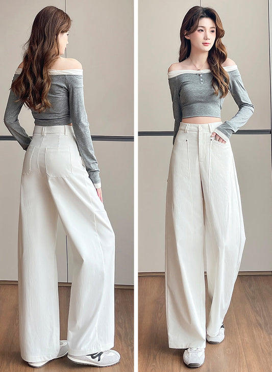 Street-Style Paneled Palazzo Pants
