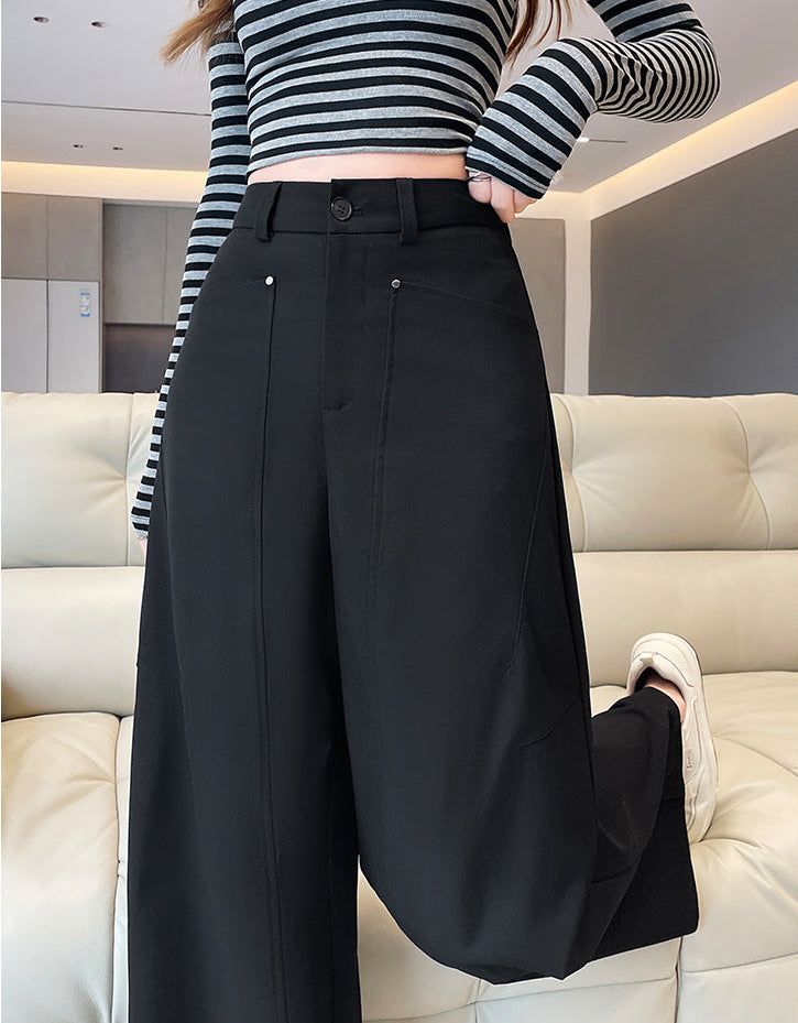 Street-Style Paneled Palazzo Pants