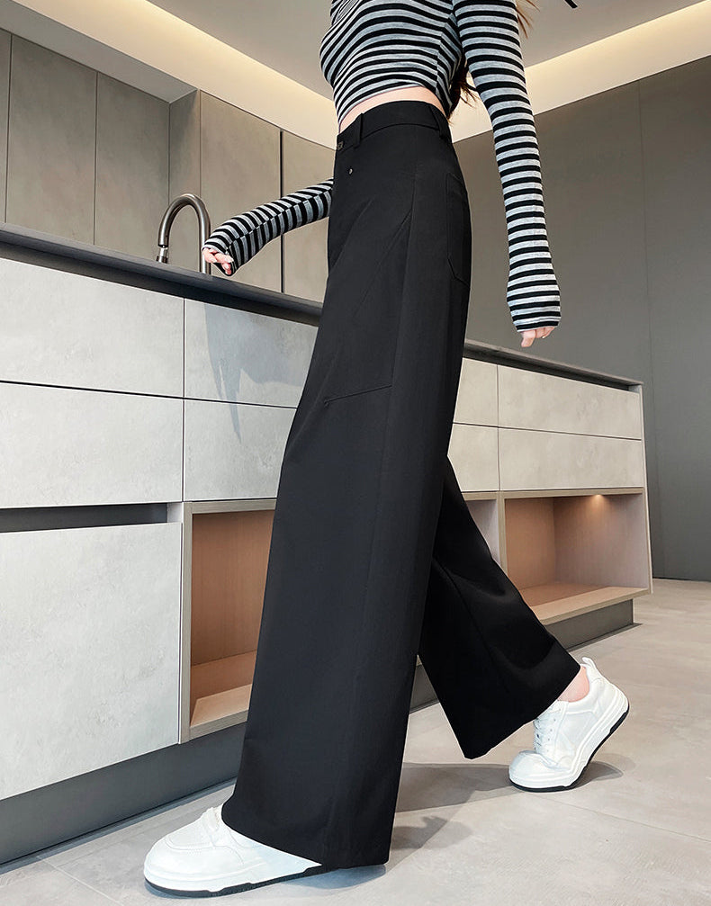 Street-Style Paneled Palazzo Pants