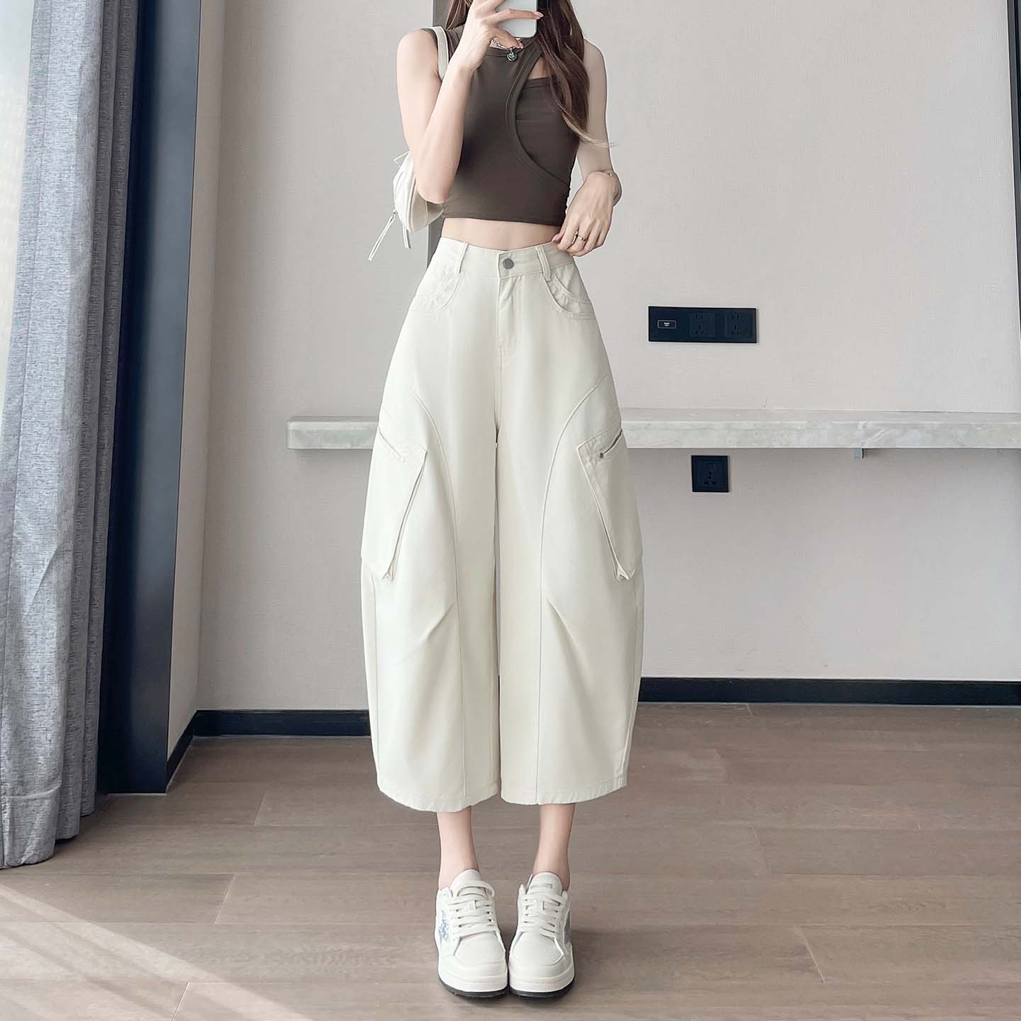 Streetwear Crop Cargo Pants