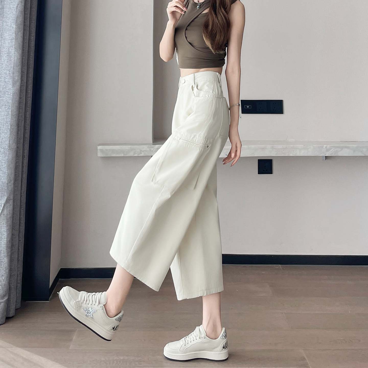 Streetwear Crop Cargo Pants