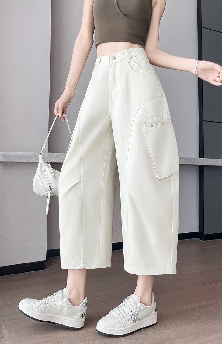 Streetwear Crop Cargo Pants