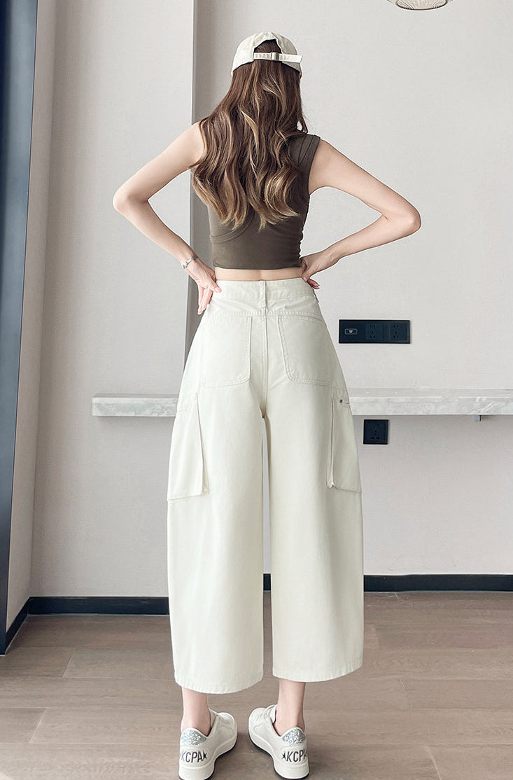 Streetwear Crop Cargo Pants