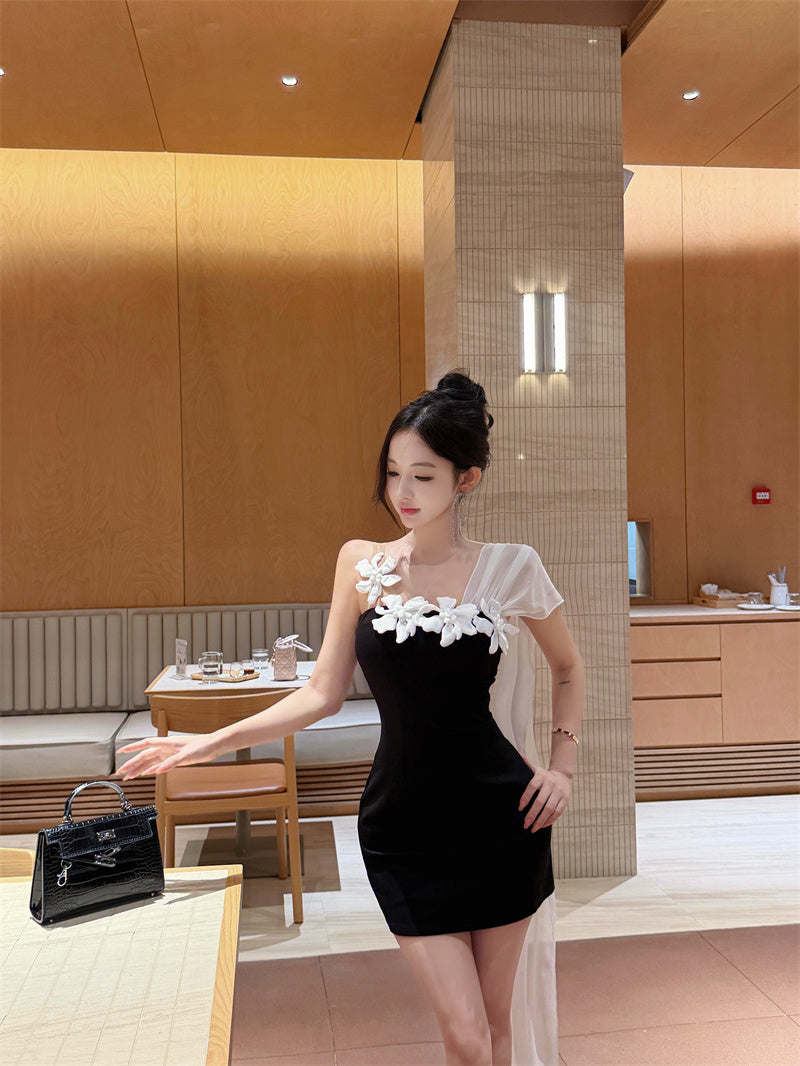 Sweet & Spicy French Embossed Mini Dress