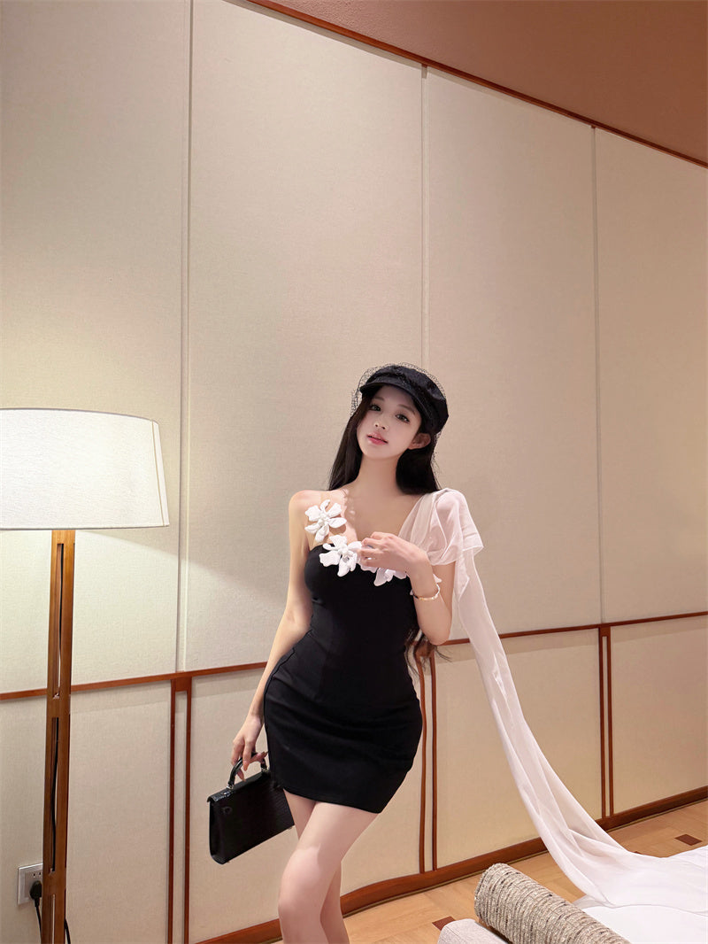 Sweet & Spicy French Embossed Mini Dress