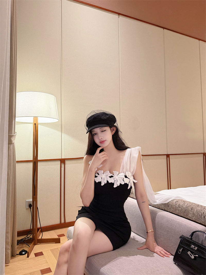 Sweet & Spicy French Embossed Mini Dress