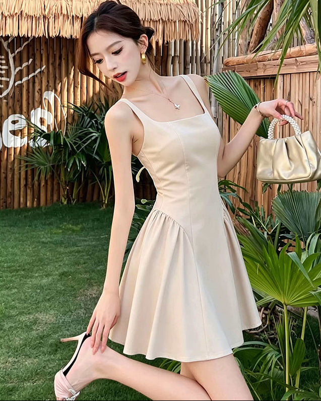The Belle Square-Neck Flare Mini