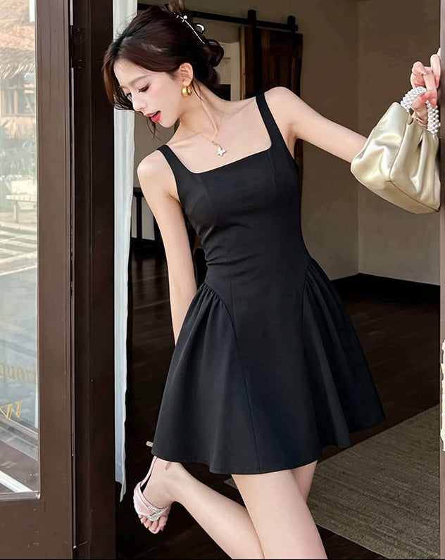 The Belle Square-Neck Flare Mini