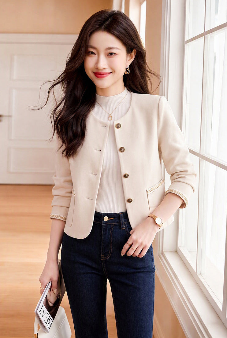The Boulevard French-Style Crop Jacket