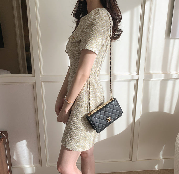 The Celine Herringbone Tweed Mini