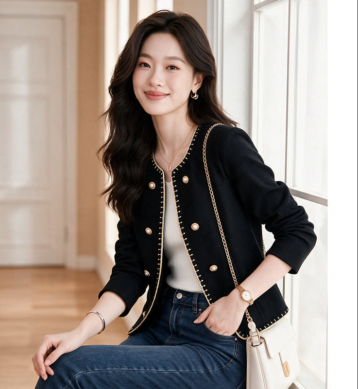 The K-Style Braided Pearl Short Jacket