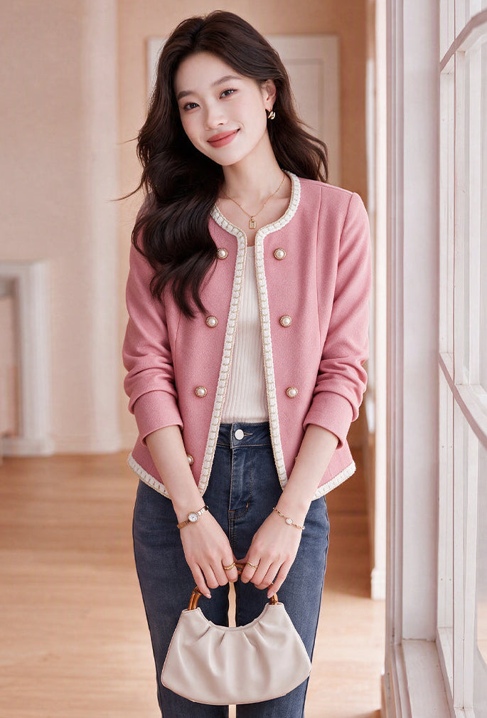 The K-Style Braided Pearl Short Jacket