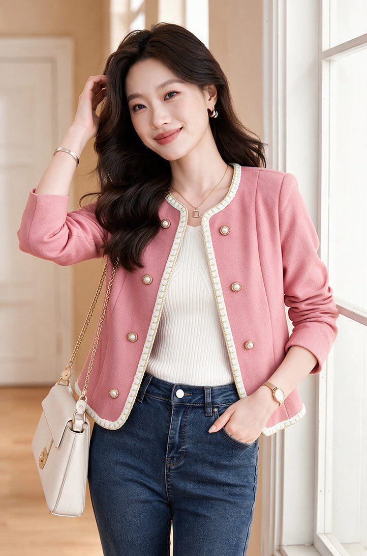 The K-Style Braided Pearl Short Jacket