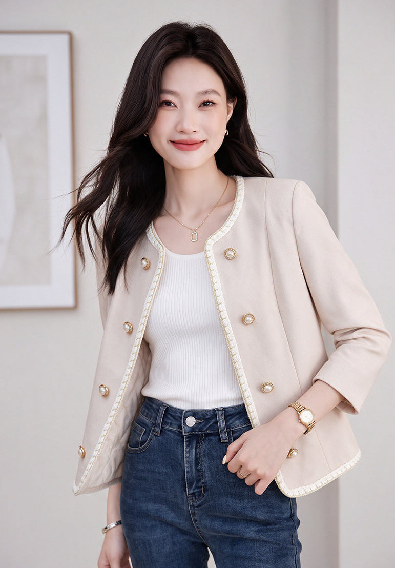 The K-Style Braided Pearl Short Jacket