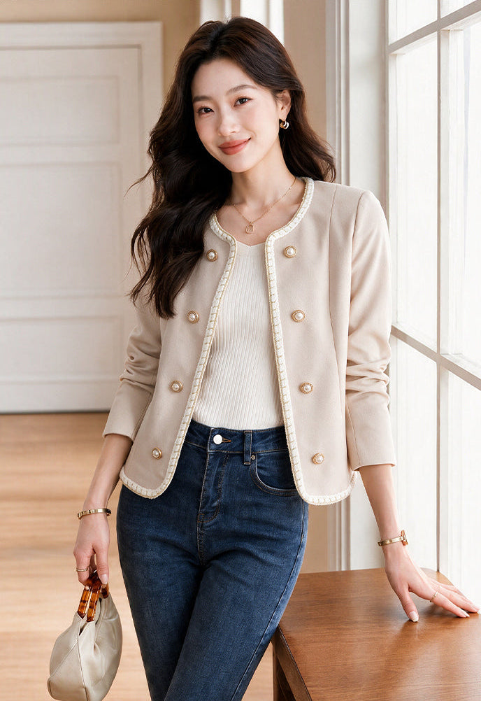 The K-Style Braided Pearl Short Jacket
