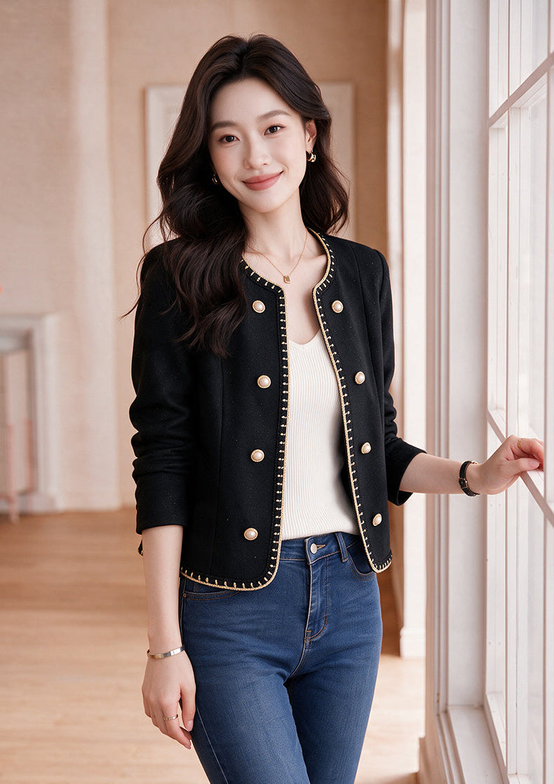 The K-Style Braided Pearl Short Jacket