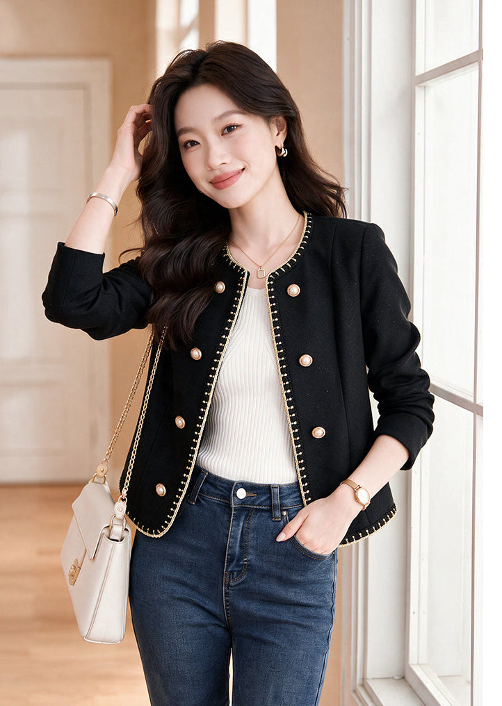 The K-Style Braided Pearl Short Jacket