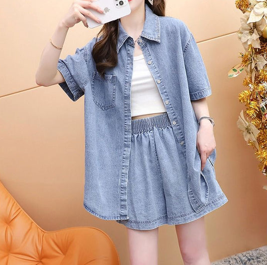 Vintage Oversized Denim Co-ord Set