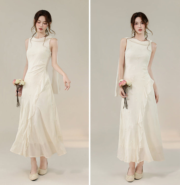 Whisper Wind Sheer Cape Dress