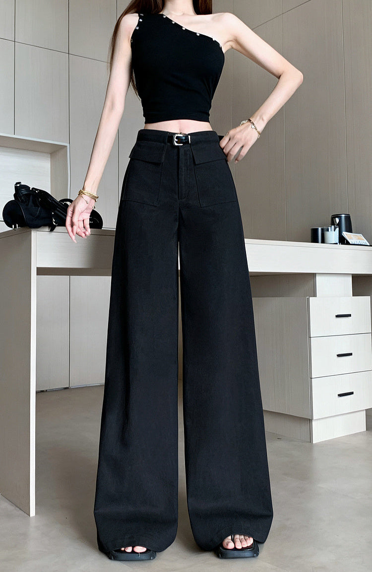 High-Waist Korean Style-Wide-Leg Pants For Women