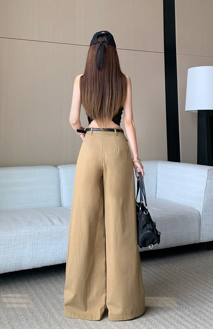 High-Waist Korean Style-Wide-Leg Pants For Women