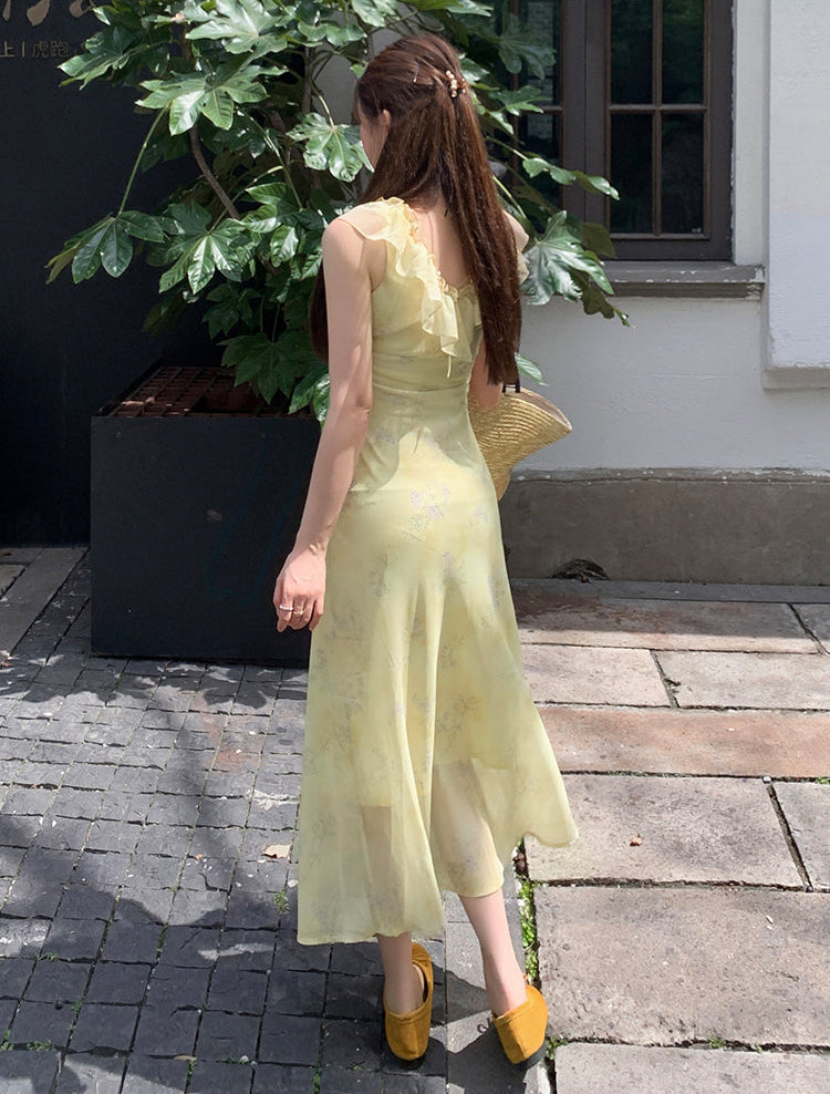 Summer Breeze Ruffle-Trim Floral Sundress