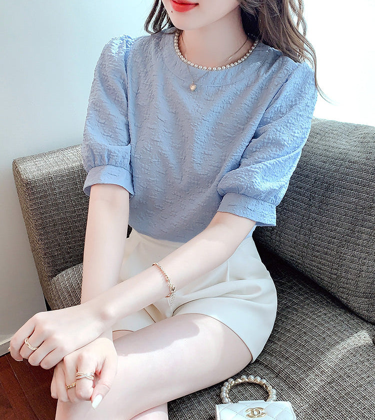 Vintage-Inspired 3D Flower Textured Sweetheart Crop Top