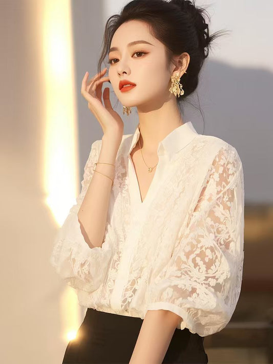 Conttagecore Dream Lace Blouse