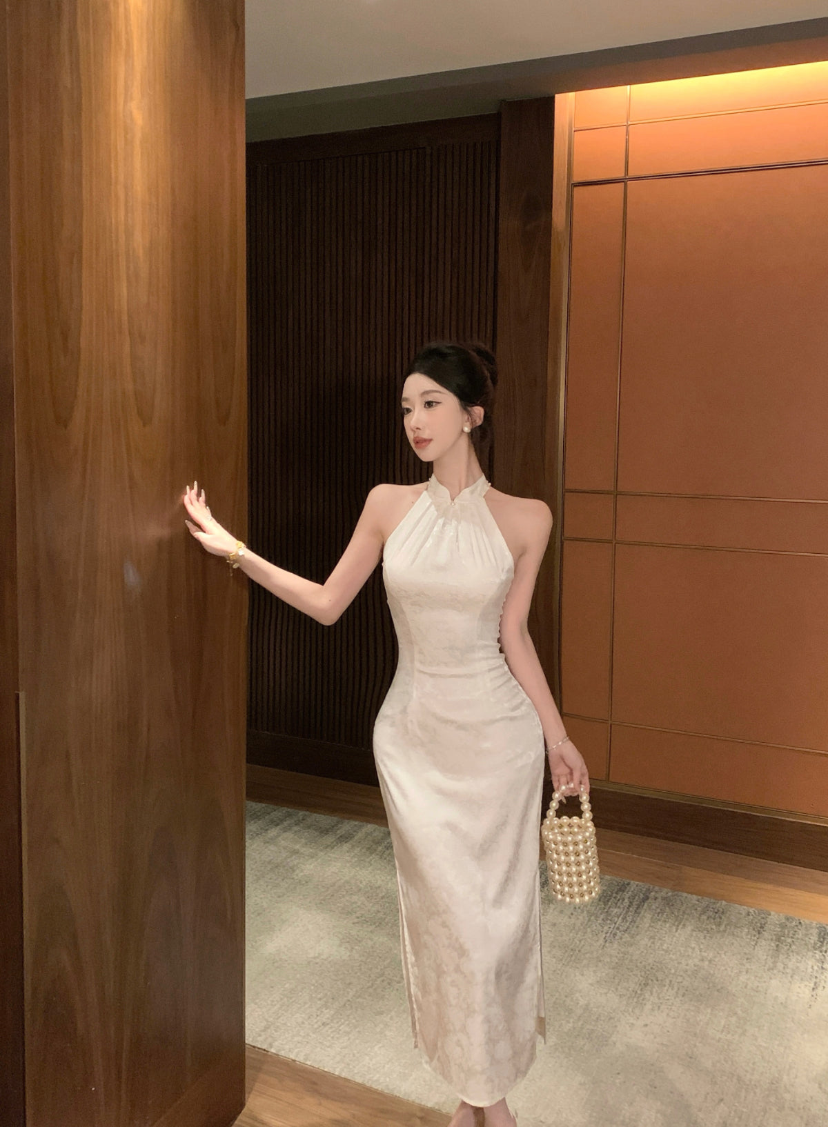 Lotus Modern Cheongsam Dress