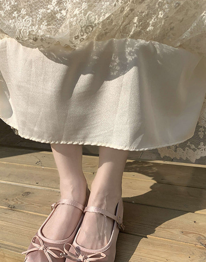 Floral Lace Tiered Rufle Skirt